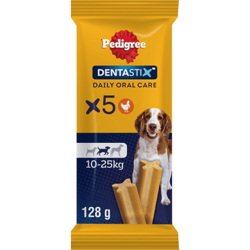 Pedigree Dentastix Medium Kauwstaaf - Gebitsverzorgende Hondensnack - 5 Stuks
