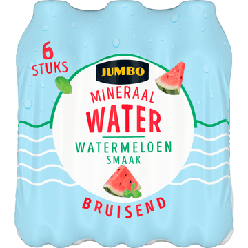 Jumbo Bruisend Mineraalwater Watermeloen Smaak 6 x 500ML