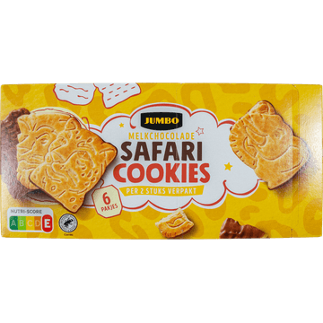 Jumbo Safarikoekjes met Melkchocolade 225 g