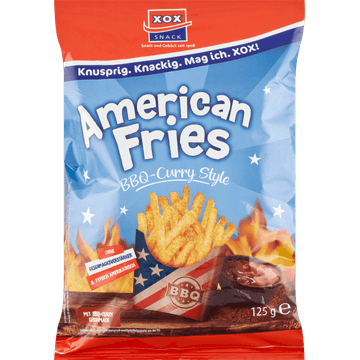 XOX American Fries BBQ-Curry Style 125 g