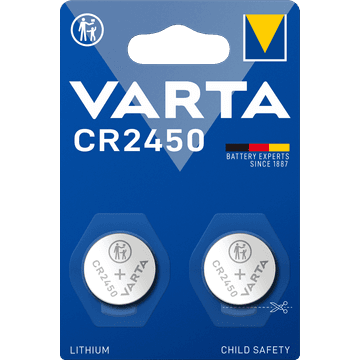 Varta Knoopcel CR2450 Lithium 2 Stuks