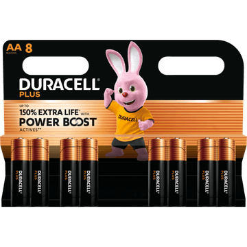 Duracell Plus Power Boost AA 8 Stuks