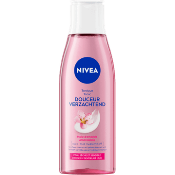 NIVEA Verzachtende Tonic - 200ml - Reinigingstonic - Toner Gezichtsreiniger - Droge en gevoelige huid - Amandelolie en Hydramine