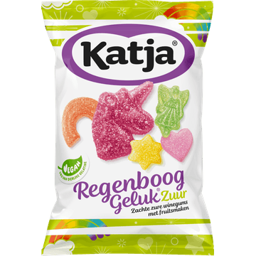 Katja Snoep en Zoetwaren Regenboog Geluk Zuur 250g