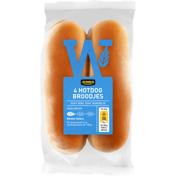 Jumbo - Hotdog Broodjes - 4 Stuks