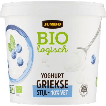 Jumbo Griekse Yoghurt Biologisch 10% Vet 1 kg