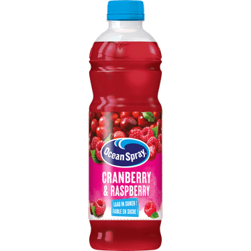 Ocean Spray Vruchtendrank Framboos laag in suiker 1 L