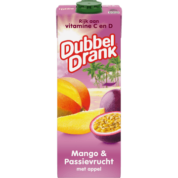 DubbelDrank Mango & Passievrucht 1 L