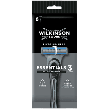 Wilkinson Sword Essential 3 Black Edition 6 Stuks