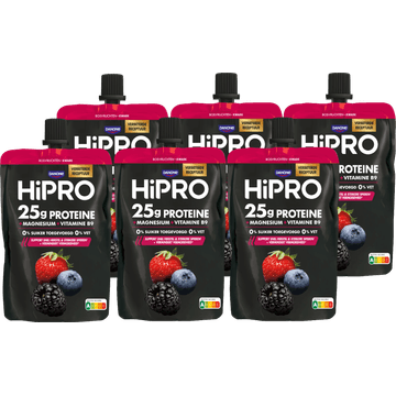 HiPRO Protein Kwark Bosvruchten 6 x 200 g