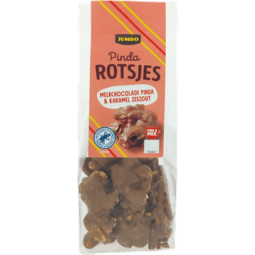Jumbo Pinda Rotsjes Karamel-Zeezout 125 g