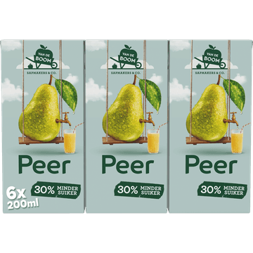 Van de Boom Peer 6-pack 0,2 L