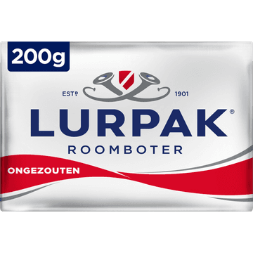 Lurpak ongezouten roomboter 200 g