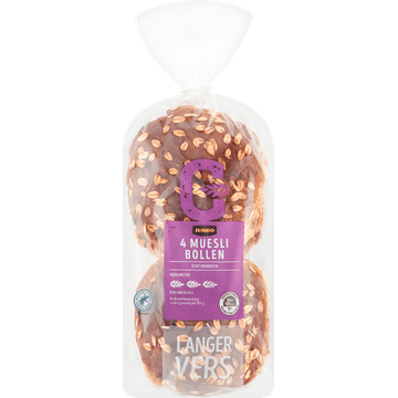Jumbo - Muesli Bollen - 4 Stuks