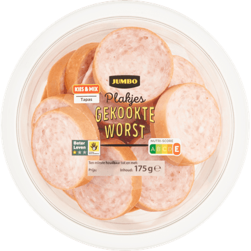 Jumbo Plakjes Gekookte Worst 175 g