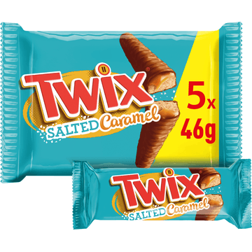 Twix Xtra salted caramel chocolade koek repen 5x2-pack