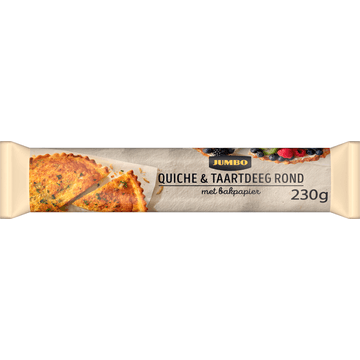 Jumbo Quiche & Taartdeeg Rond met Bakpapier 230 g
