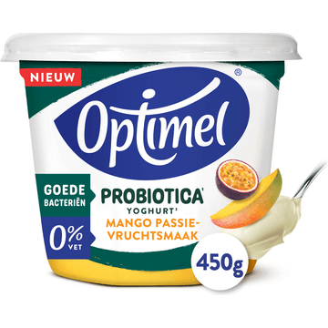 Optimel Probiotica Yoghurt Mango Passievrucht Smaak 0% Vet 450 g