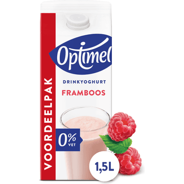 Optimel Drinkyoghurt Framboos 0% Vet 1.5L