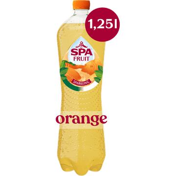 SPA FRUIT Bruisende Fruitige Frisdrank Orange 1,25 L
