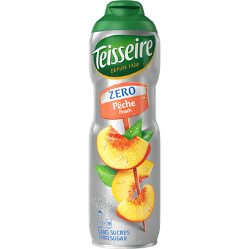 Teisseire Zero Suiker Perzik Siroop 60 cl