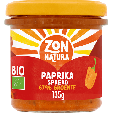 Zonnatura Spread Paprika 135 g