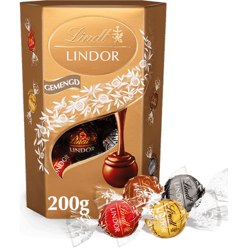 Lindt LINDOR Gemengde Chocolade Bonbons 200 gram