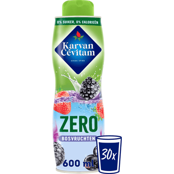 Karvan Cévitam Zero Bosvruchten Siroop 600 ml