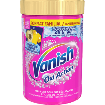 Vanish Oxi Action Wasbooster Poeder - Vlekverwijderaar Voor Gekleurde Was - 720g