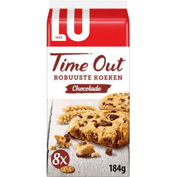 LU Time Out Robuuste Koekjes Chocolade 8 Stuks 184g