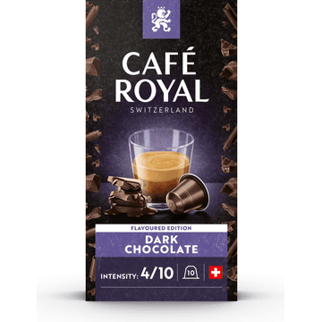 Café Royal Dark Chocolate Flavoured Coffee 10 Capsules 50 g
