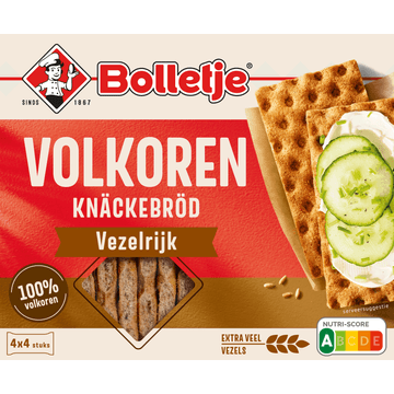 Bolletje Volkoren Knäckebröd Vezelrijk 4 x 4 Stuks 265 g