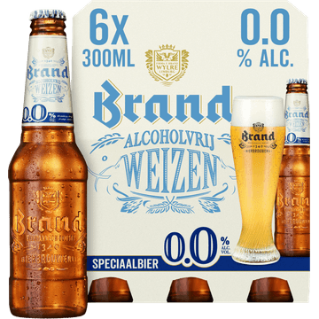Brand Weizen 0.0 Bier Fles 6 x 300ml