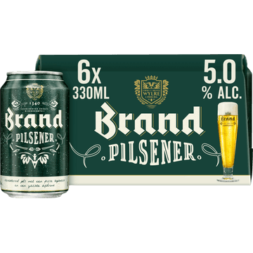 Brand Pilsener Bier Blik 6 x 330ml