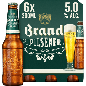 Brand Pilsener Bier Fles 6 x 300ml