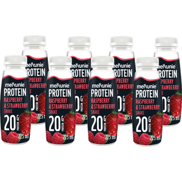 Melkunie Protein Raspberry & Strawberry Shake 8 x 225 ml