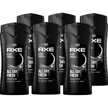 AXE 3-in-1 Douchegel Black 400 ml x 6 stuks
