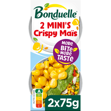 Bonduelle Crispy Maïs Mini Packs 2 x 75 g