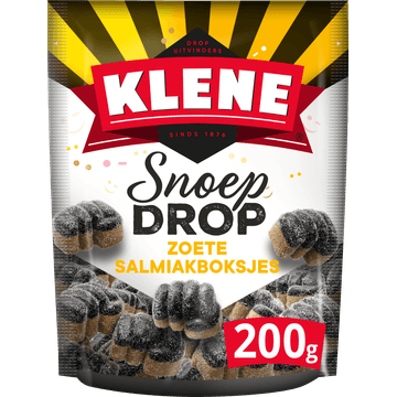 Klene Snoepdrop Salmiakboksjes 1 x 200 g