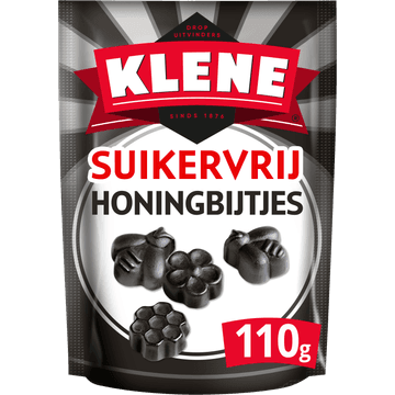 Klene Drop Honingbijtjes Suikervrij 110g