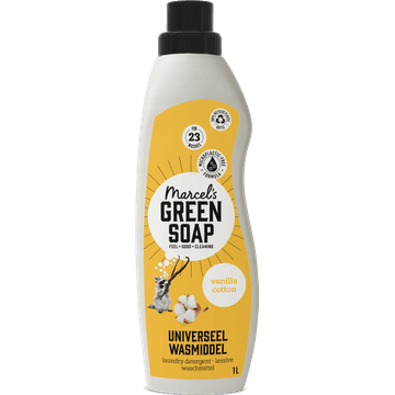 Marcel's Green Soap universeel wasmiddel Vanille & Katoen - 23 Wasbeurten