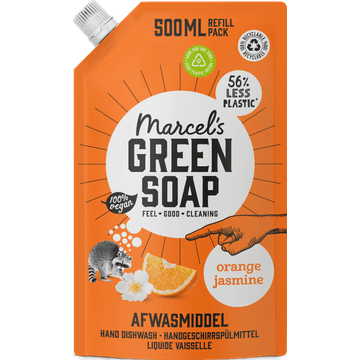 Marcel's Green Soap Orange Jasmine Afwasmiddel Refill Pack 500 ml