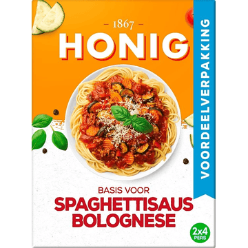 Honig Maaltijdmix voor Spaghettisaus Bolognese Dubbelpak 2 x 41 g