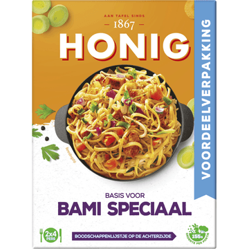 Honig Maaltijdmix voor Bami Speciaal Dubbelpak 2 x 37 g
