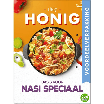 Honig Maaltijdmix voor Nasi Speciaal Dubbelpak 2 x 39 g
