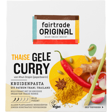 Fairtrade Original Thaise Gele Curry Kruidenpasta 70 g