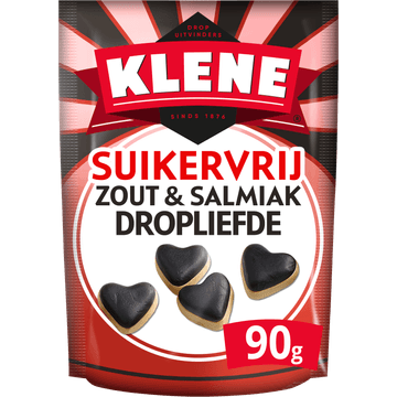 Klene Dropliefde Suikervrij 90g
