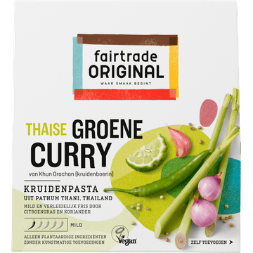 Fairtrade Original Thaise Groene Curry Kruidenpasta 70 g
