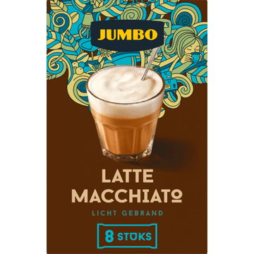 Jumbo Oploskoffie Latte Macchiato 8 Stuks