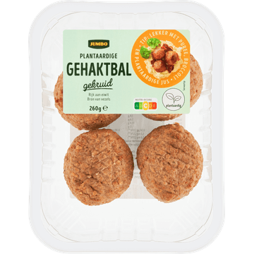 Jumbo Plantaardige Gehaktbal Gekruid 260 g